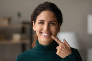 woman smiling