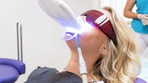 in-office teeth whitening